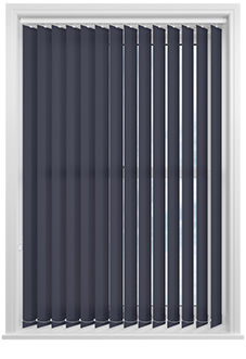 Roma, Night Blue - Vertical Blind